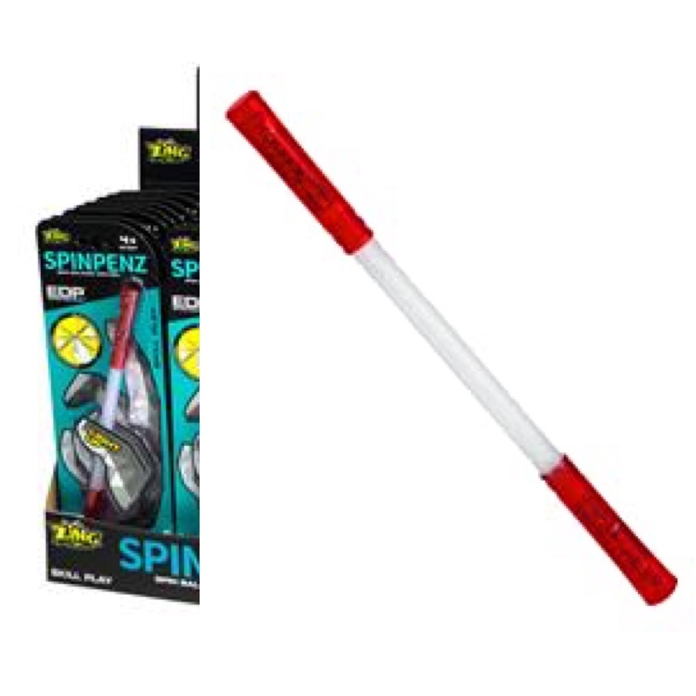NWT ZING Spinpenz Light Up Skill Toy Red One Size